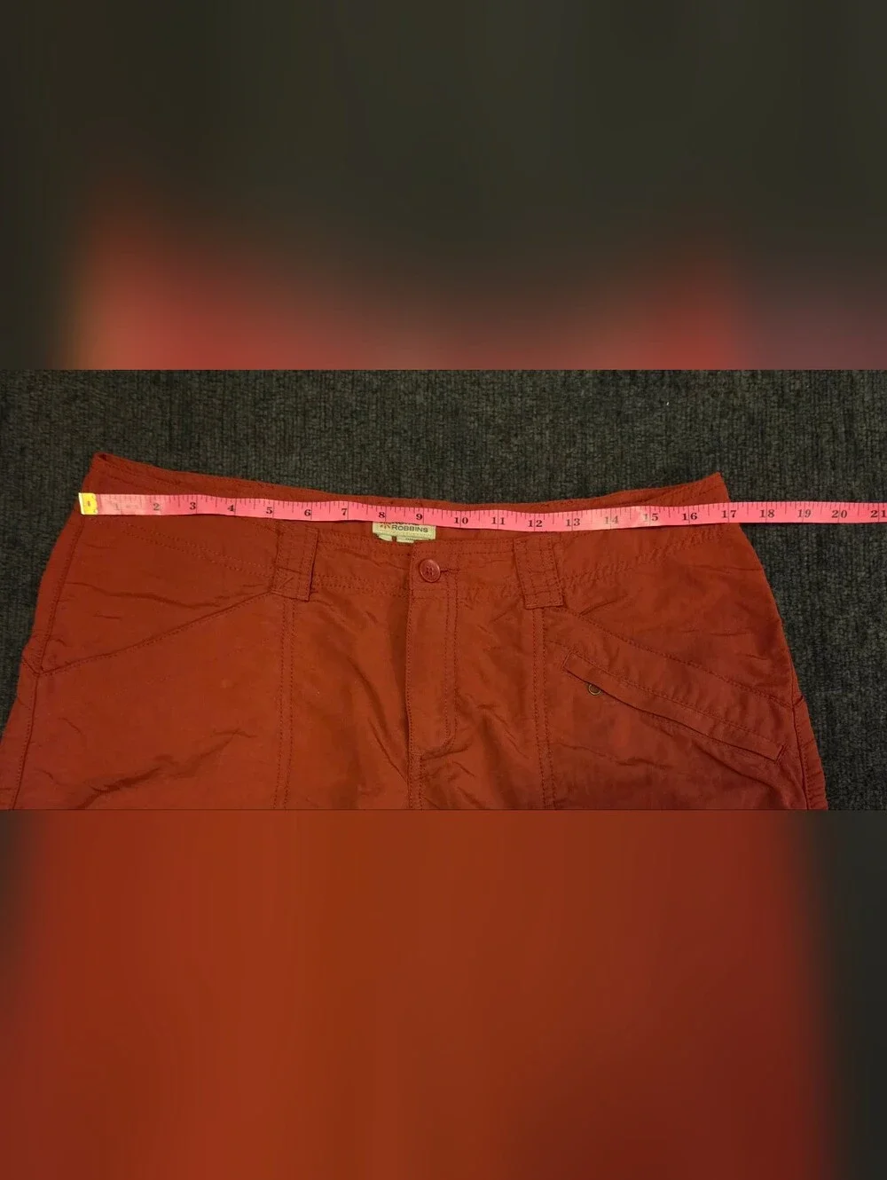 Royal Robbins Women's Cargo Shorts - Coral Red. Size 12